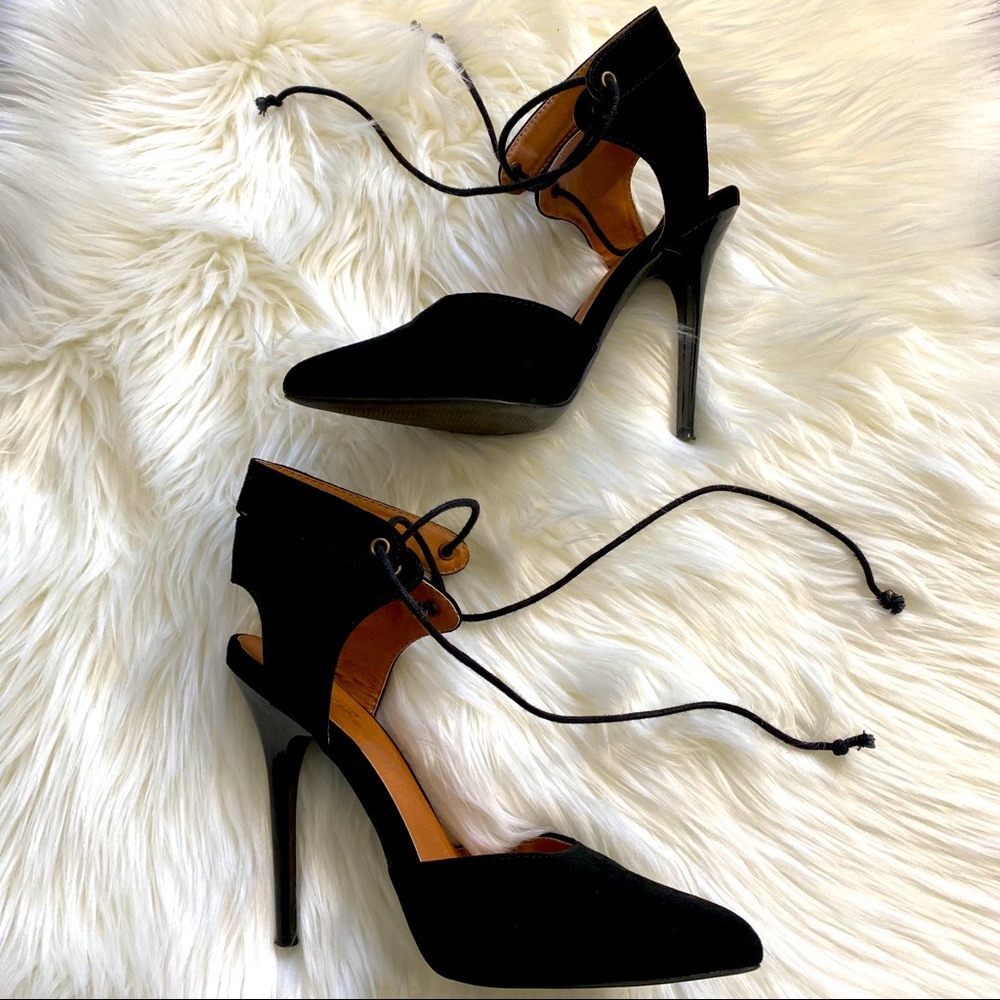 Qupid | (6.5) Lace-Up Heels
